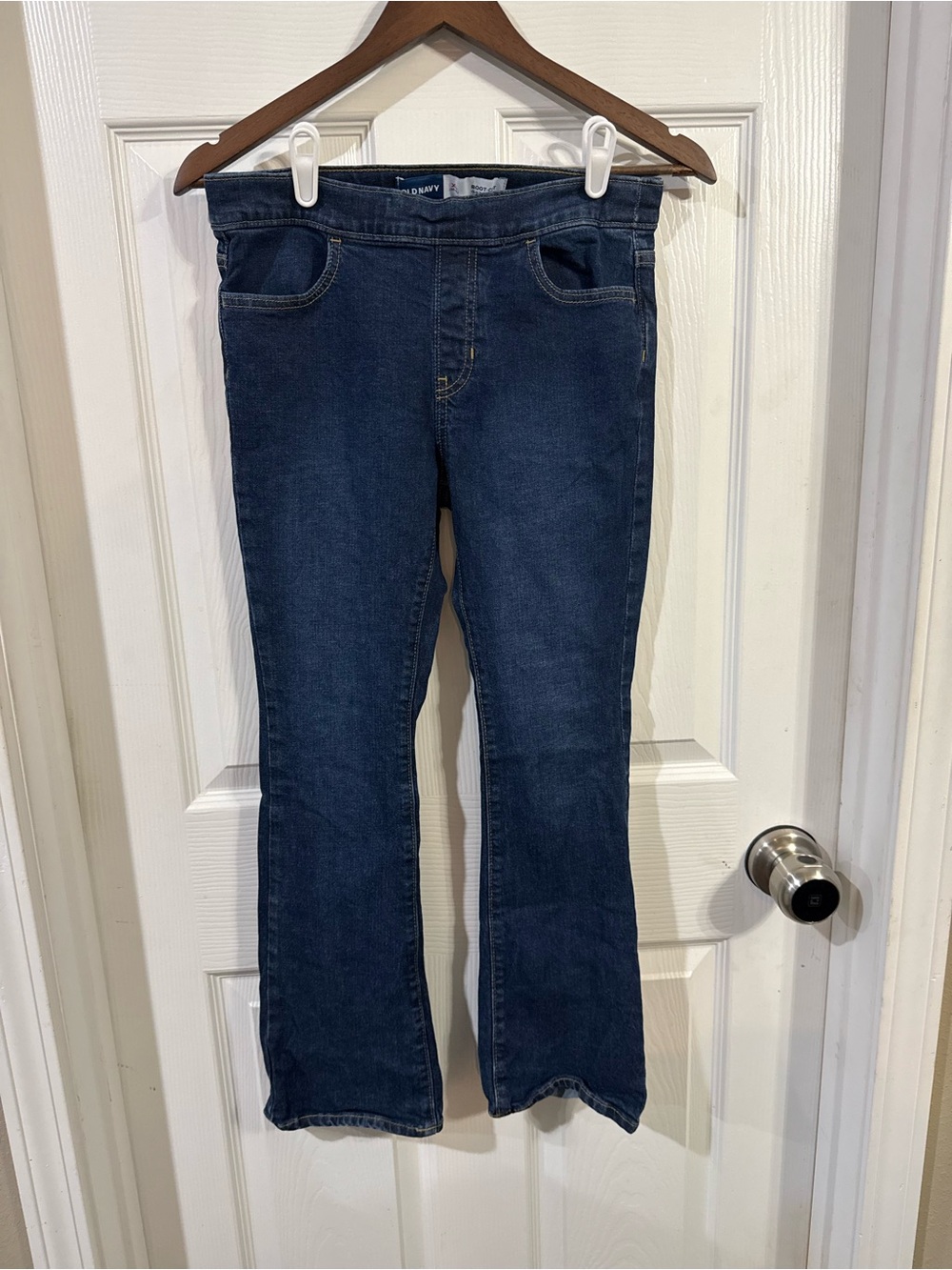 Old Navy Girls Size XL 14-16 Boot-Cut Denim Blue Jeans Pull On Jeggings